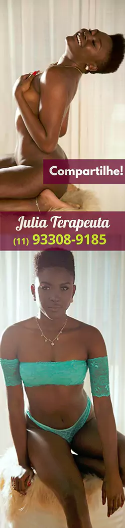 Massagista Negra com corpo Escultural. Julia Massagista