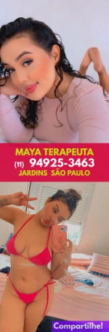 Maya Terapeuta: Massagem Erótica nos Jardins - São Paulo - Fone: (11) 94925-3463